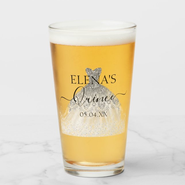 Fiesta de cristales de talla Quinceañera personali (Anverso (lleno))