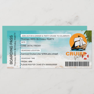 Fiesta de crucero 40 PASO DE FESTIVA DE cumpleaños