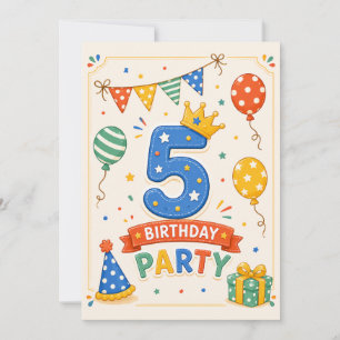 Fiesta de cumpleaños 5 divertida y personalizada