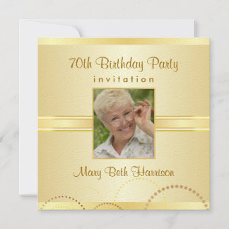 Fiesta de cumpleaños 70 - Invitaciones a Personali