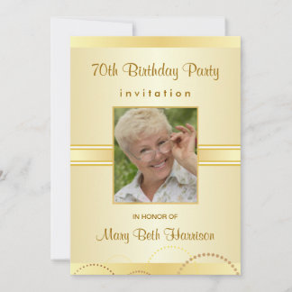 Fiesta de cumpleaños 70 - Invitaciones a Personali
