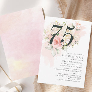 Fiesta de cumpleaños 75 con follaje de eucalipto f