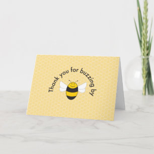 Fiesta de cumpleaños Bumblebee tarjeta de agradeci