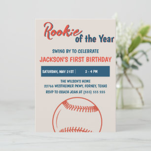 Fiesta de cumpleaños de béisbol Novato del Año