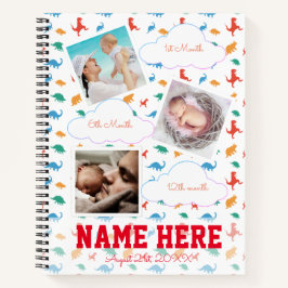 Fiesta de cumpleaños de Dinosaur Libro de hitos