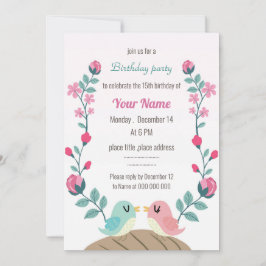 fiesta de cumpleaños de flores de primavera de los