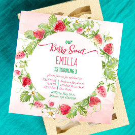 Fiesta de cumpleaños de fresa dulce Berry