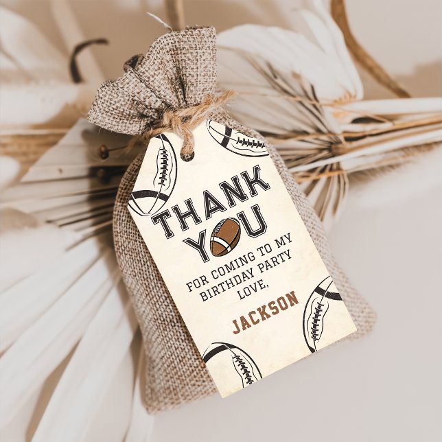 Fiesta de cumpleaños de fútbol gracias etiqueta de (Subido por el creador)