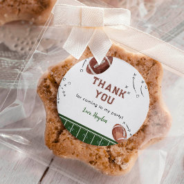 Fiesta de cumpleaños de fútbol gracias Pegatina