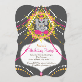 Fiesta de cumpleaños de Ganesh 5" x 7" tarjeta de