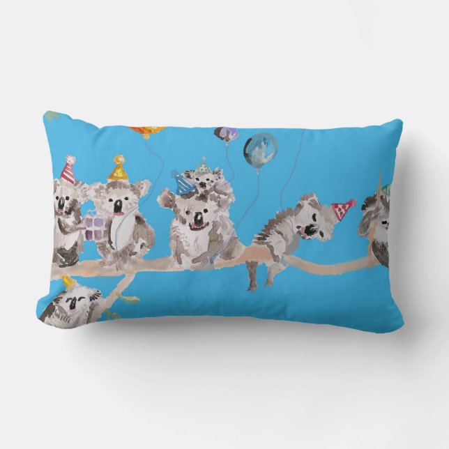 Fiesta de Cumpleaños de Koala Almohada para Niños  (Anverso)