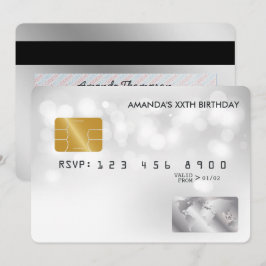 Fiesta de cumpleaños de la tarjeta de crédito de G