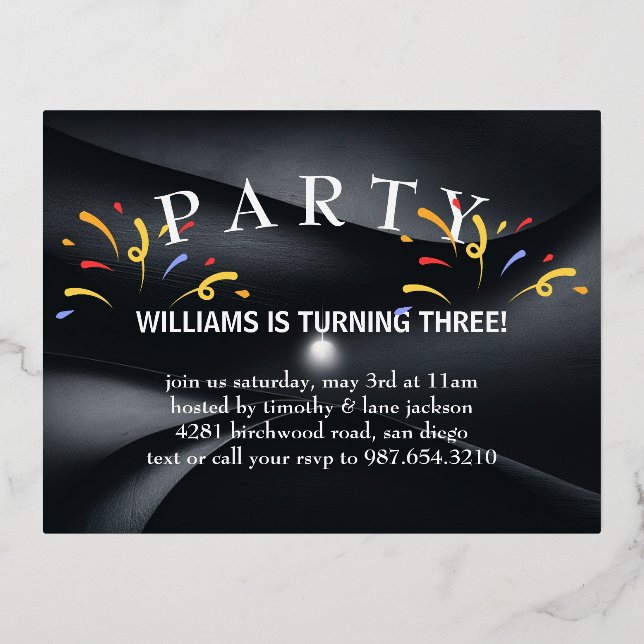 fiesta de cumpleaños de la tarjeta postal de vacac (Anverso)