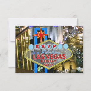 Fiesta de cumpleaños de Las Vegas RSVP