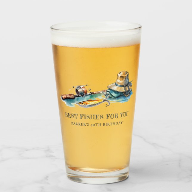 Fiesta de cumpleaños de pesca personalizada Gracio (Anverso (lleno))