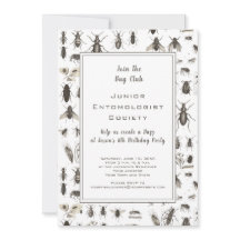 Fiesta de cumpleaños de tema de insectos o fallos