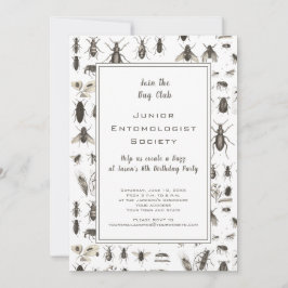 Fiesta de cumpleaños de tema de insectos o fallos