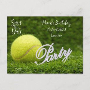 Fiesta de Cumpleaños de Tenis  Invitación para gua