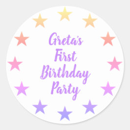 fiesta de cumpleaños del pegatina