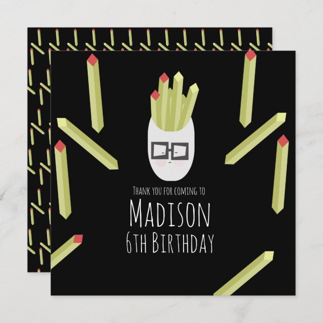 Fiesta de cumpleaños del restaurante Cute Fries Gr (Anverso / Reverso)