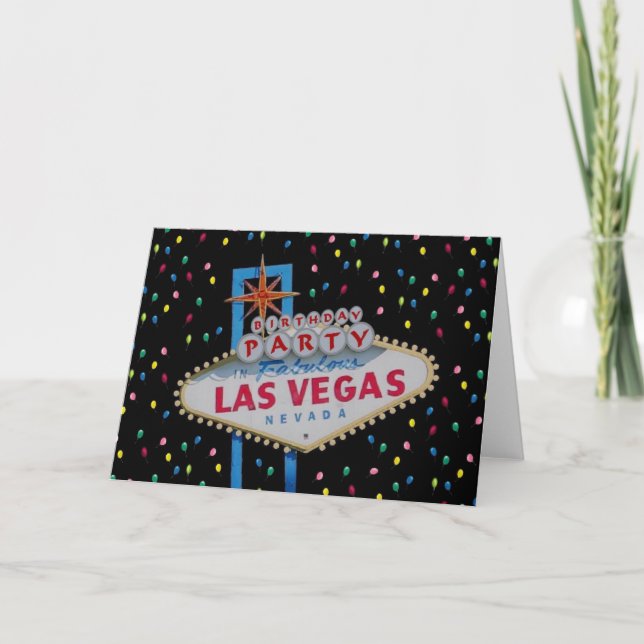 Fiesta De Cumpleaños En La Fabulosa Tarjeta De Glo (Anverso)