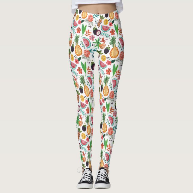 Fiesta de Cumpleaños | Fruta Tropical | Leggings (Anverso)