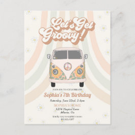 Fiesta de cumpleaños genial, invitación con tema r