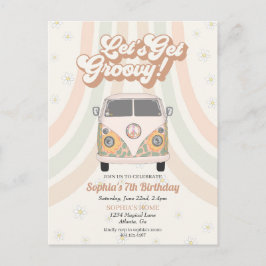 Fiesta de cumpleaños genial, invitación con tema r
