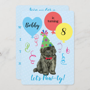 Fiesta de Cumpleaños Globos Invitación a Terranova