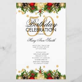 Fiesta de cumpleaños número 50 Oro con menú