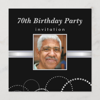 Fiesta de cumpleaños número 70 - Invitaciones a fo