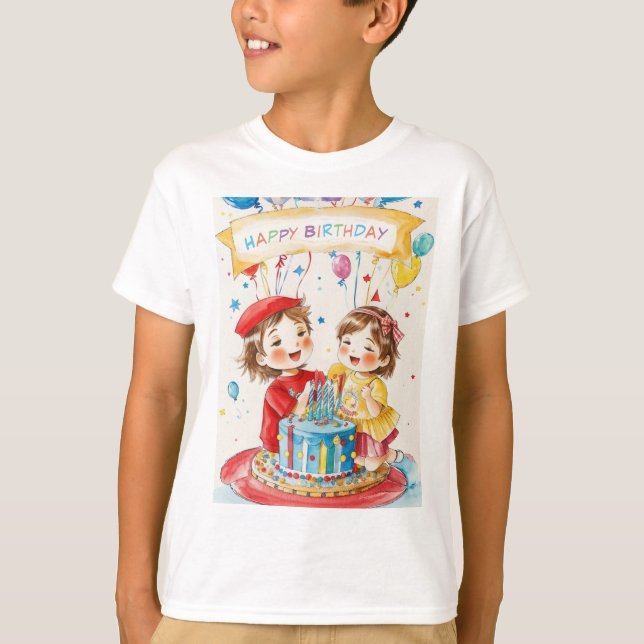 Fiesta De Cumpleaños Para La Camiseta De Los Gemel (Anverso)