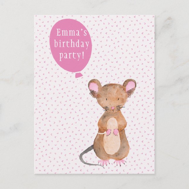Fiesta de cumpleaños para niños | Postales para ra (Anverso)