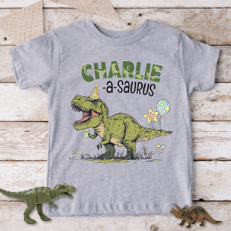 Fiesta de cumpleaños personalizada de dinosaurio T