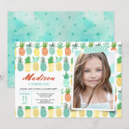 Fiesta de Cumpleaños | Piña Fruta | Invitaciones