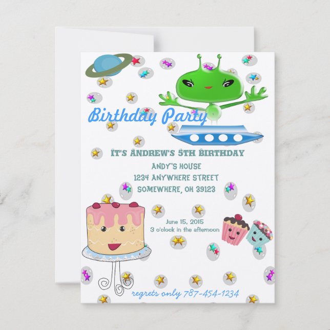 Fiesta de cumpleaños por invitación de días de ali (Anverso)