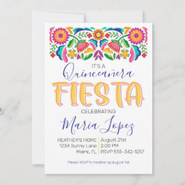 Fiesta de cumpleaños Quinceañera Fiesta Invitación
