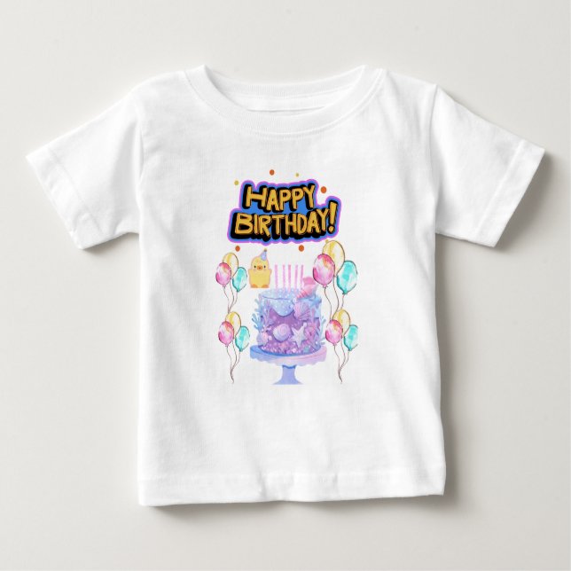 Fiesta de cumpleaños Sparkle Baby Girl camiseta (Anverso)