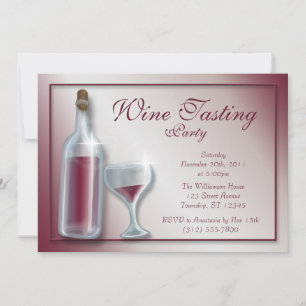 Fiesta de degustación de vino ~ Invitaciones de Bo