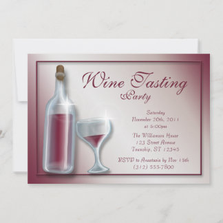Fiesta de degustación de vino ~ Invitaciones de Bo