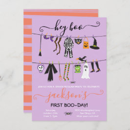 Fiesta de disfraces de Halloween Invitación en lín