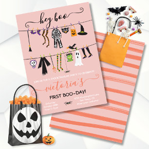 Fiesta de disfraces de Halloween Invitación en lín