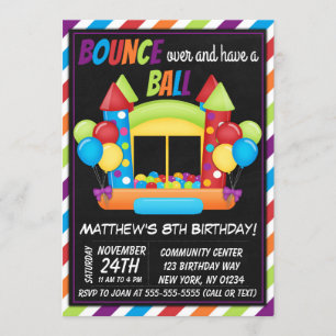 Fiesta de diversión de Ball Pit Invitación a los n