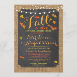 Fiesta de ducha de pareja se enamora invitación de