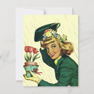 Fiesta de ducha retro en blanco, bebé o invitación