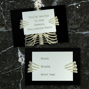 Fiesta de esqueleto de Halloween con presupuesto i