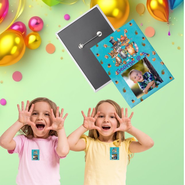 Fiesta de fantasía Animales Niños botón Fiesta de  (Subido por el creador)