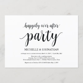Fiesta de feliz para siempre, invitación de boda f