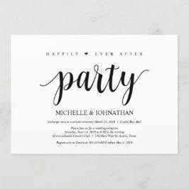 Fiesta de feliz para siempre, invitación de boda f