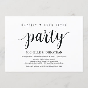 Fiesta de feliz para siempre, invitación de boda f